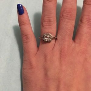 White topaz ring